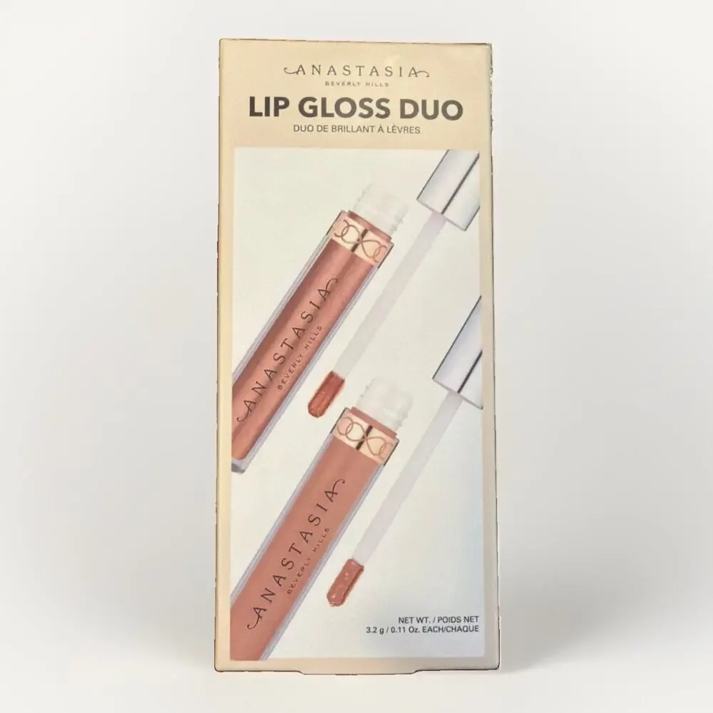 Anastasia Beverly Hills Lip Gloss Duo WARM BRONZE & TOFFEE Discontinued RARE NIB